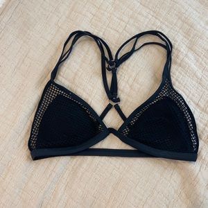 Black mesh LA HEARTS bikini top